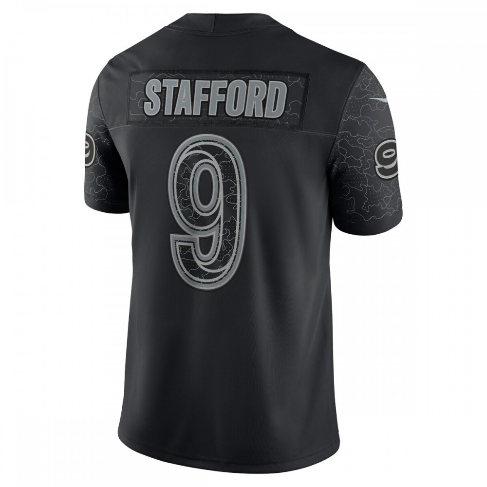Matthew Stafford Los Angeles Rams Nike RFLCTV Limited Jersey - Black-GridironStore